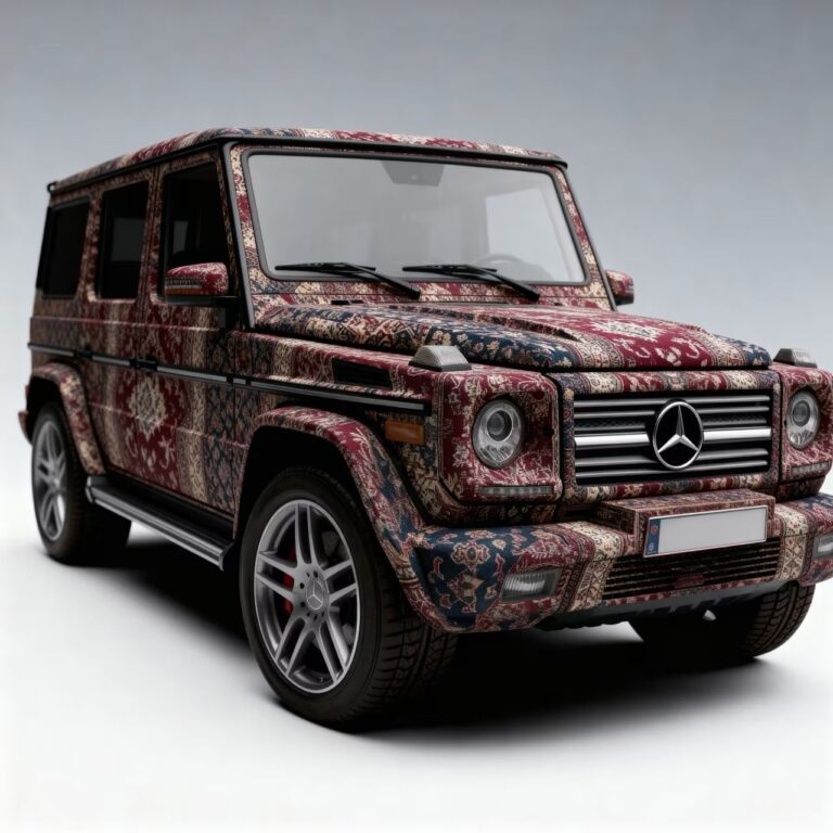 بوغاتی وبورش پوشیده در فرش! بوغاتی وبورش پوشیده در فرش!