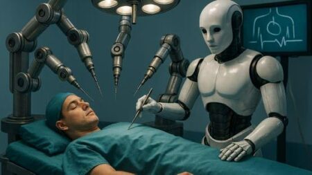 عمل جراحی رباتیک که میان دو قاره انجام شد! عمل جراحی رباتیک که میان دو قاره انجام شد!