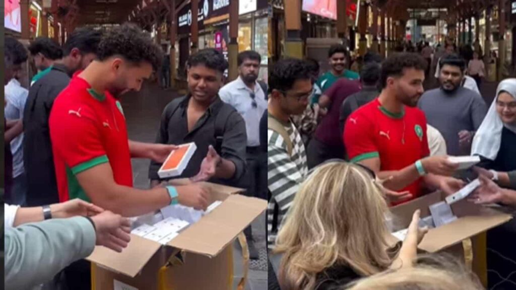 آیفون رایگان؟ Younes Zarou خیابان را به هم ریخت