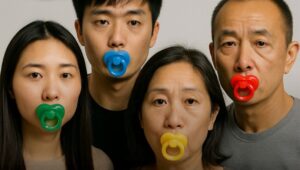 پستانک بزرگسالان چین؛ مد جدید مقابله با اضطراب