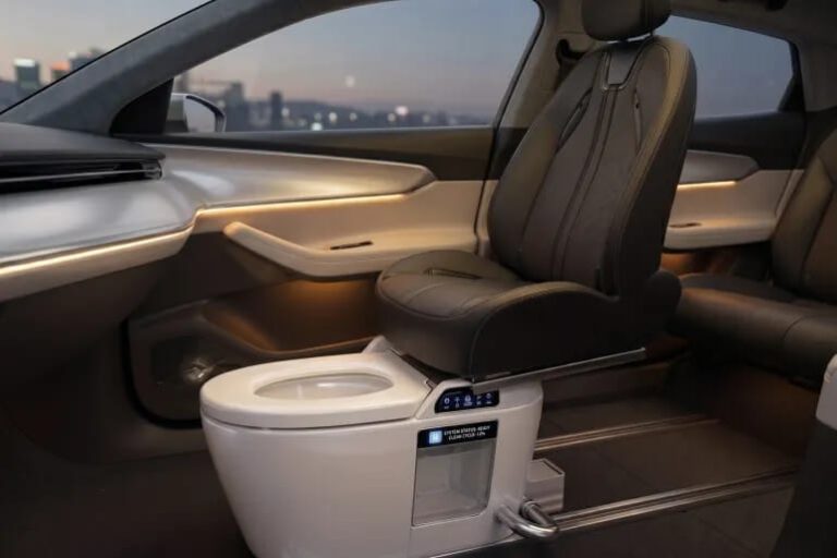 توالت خودرو؛ اختراع جدید ماشین چگونه کار می‌کند؟
