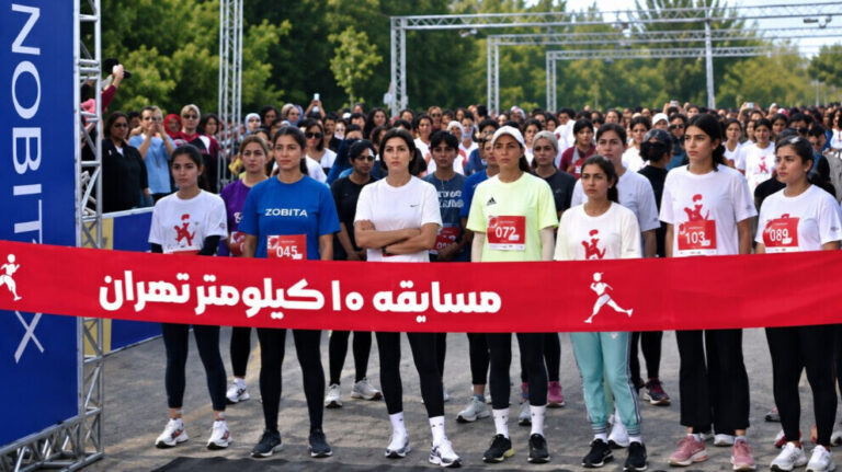 زنان ایرانی بدون حجاب در تهران دویدند!